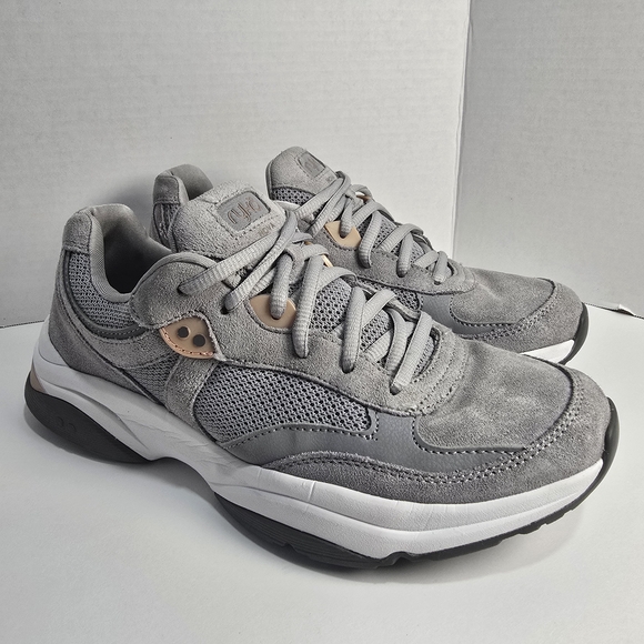 Ryka Shoes - Ryka Nova SC Gray Suede Mesh Size 9M Womens Shoes Walking Comfort Sneaker